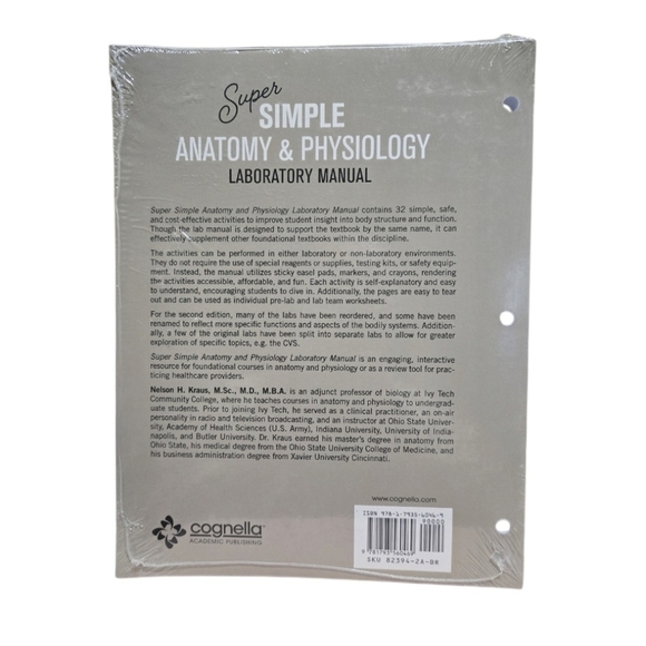 Super Simple Anatomy & Physiology Laboratory Manual. College Textbook. Sealed. - Picture 3 of 3